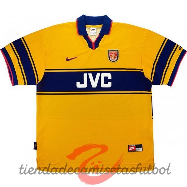 Segunda Camiseta Arsenal Retro 1997 1999 Amarillo Camisetas Originales Baratas