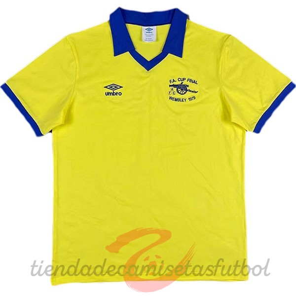 Segunda Camiseta Arsenal Retro 1971 Amarillo Camisetas Originales Baratas