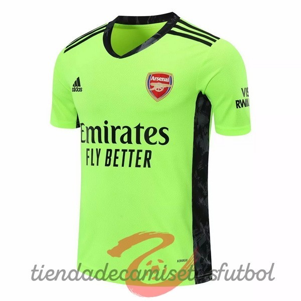 Segunda Camiseta Portero Arsenal 2020 2021 Verde Camisetas Originales Baratas