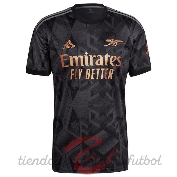 Segunda Camiseta Arsenal 2022 2023 Negro Camisetas Originales Baratas