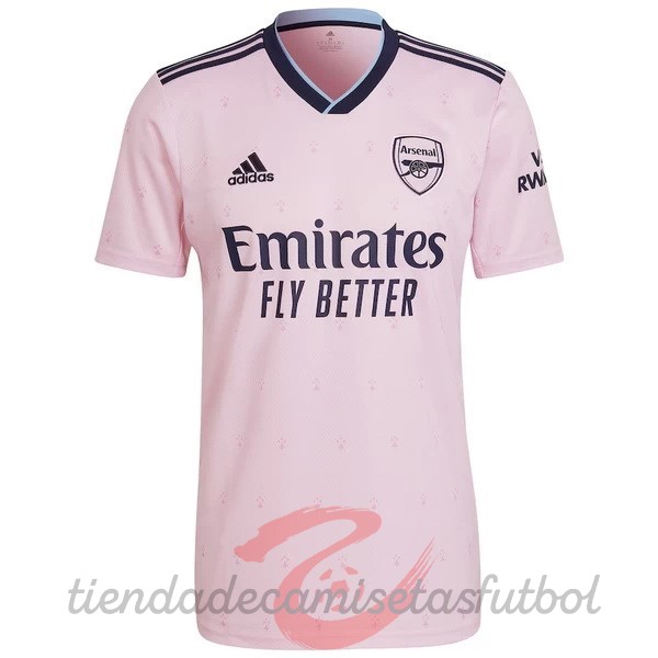 Tercera Camiseta Arsenal 2022 2023 Rosa Camisetas Originales Baratas