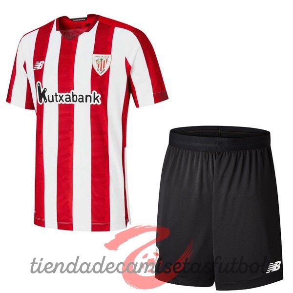 Casa Conjunto De Niños Athletic Bilbao 2020 2021 Rojo Camisetas Originales Baratas