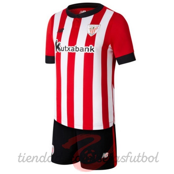 Casa Conjunto De Niños Athletic Bilbao 2022 2023 Rojo Camisetas Originales Baratas