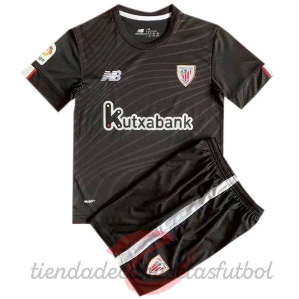 Portero Conjunto De Niños Athletic Bilbao 2022 2023 Negro Camisetas Originales Baratas