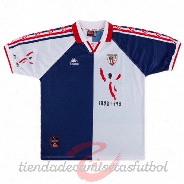 Segunda Camiseta Athletic Bilbao Retro 1997 1998 Blanco Camisetas Originales Baratas