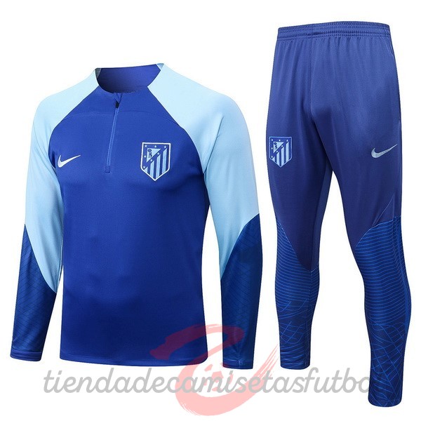 Chandal Atlético Madrid 2022 2023 Azul Camisetas Originales Baratas