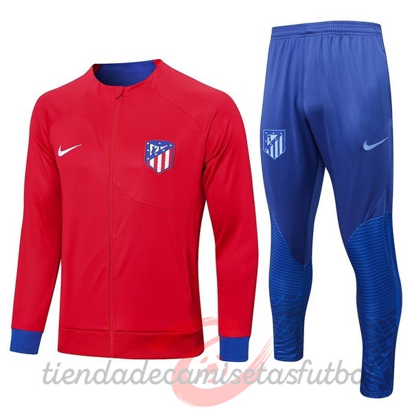Chandal Atlético Madrid 2022 2023 Rojo Azul Camisetas Originales Baratas