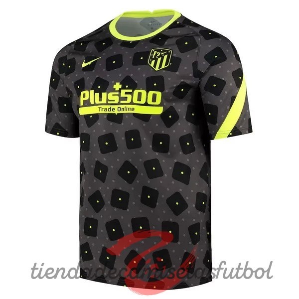 Entrenamiento Atlético Madrid 2020 2021 Gris Verde Camisetas Originales Baratas