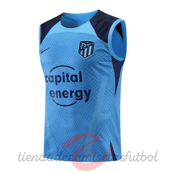 Entrenamiento Sin Mangas Atlético Madrid 2022 2023 I Azul Camisetas Originales Baratas