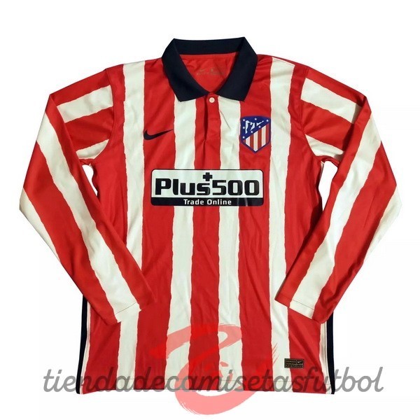 Casa Manga Larga Atlético Madrid 2020 2021 Rojo Camisetas Originales Baratas
