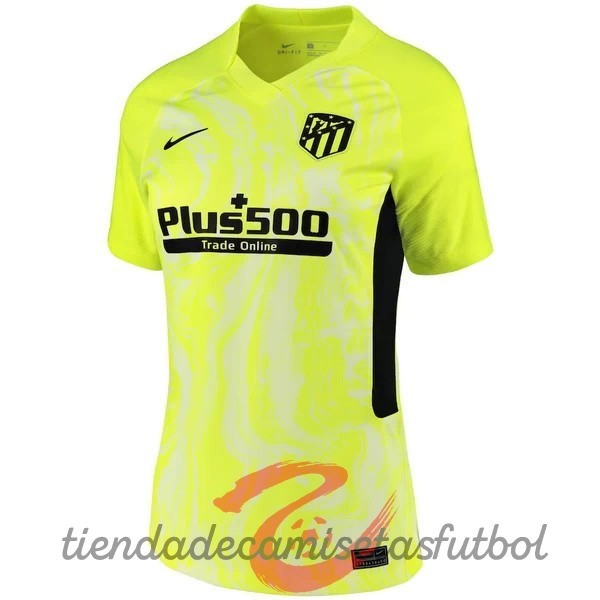Tercera Camiseta Mujer Atlético Madrid 2020 2021 Verde Fluorescente Camisetas Originales Baratas