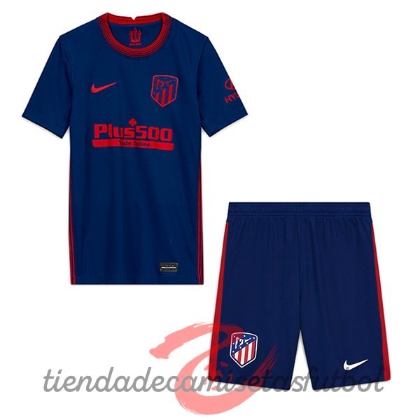 Segunda Conjunto De Niños Atlético Madrid 2020 2021 Azul Camisetas Originales Baratas