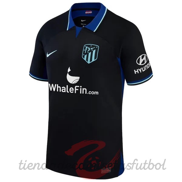 Segunda Camiseta Atlético Madrid 2022 2023 Negro Camisetas Originales Baratas
