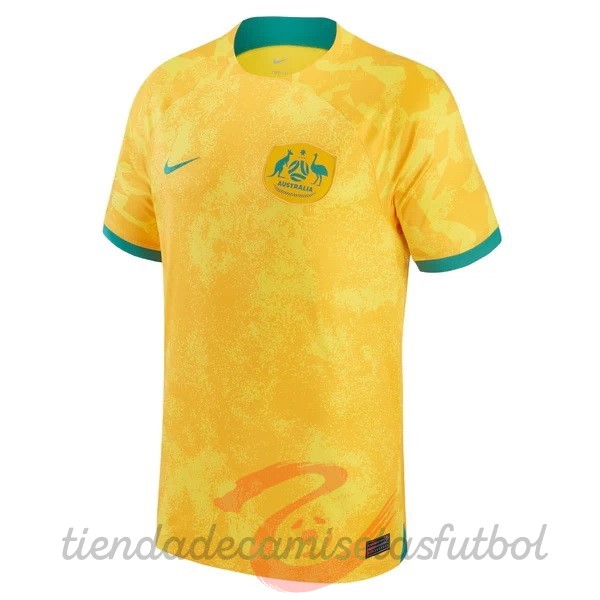Tailandia Casa Camiseta Australia 2022 Amarillo Camisetas Originales Baratas
