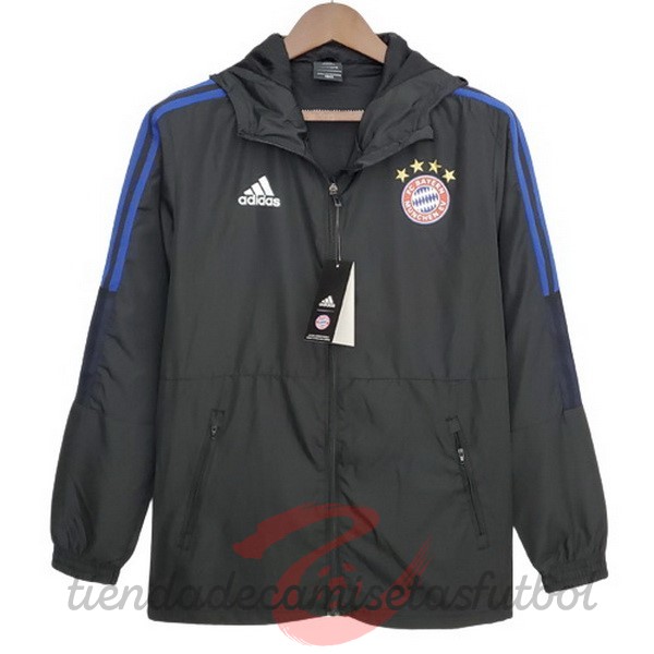 Rompevientos Bayern Múnich 2022 2023 Negro Camisetas Originales Baratas