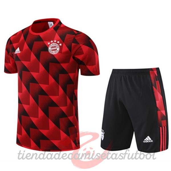 Entrenamiento Conjunto Completo Bayern Múnich 2022 2023 Rojo Camisetas Originales Baratas