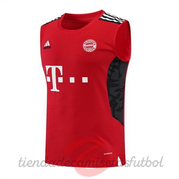 Entrenamiento Sin Mangas Bayern Múnich 2022 2023 Rojo Camisetas Originales Baratas