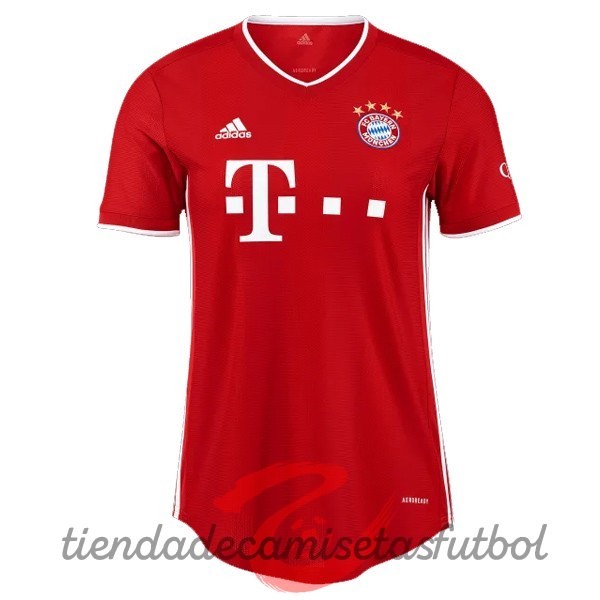 Casa Camiseta Mujer Bayern Múnich 2020 2021 Rojo Camisetas Originales Baratas