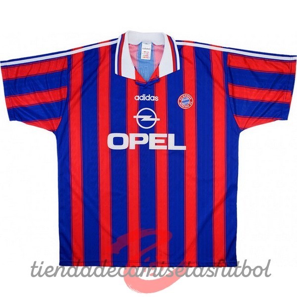 Casa Camiseta Bayern Múnich Retro 1995 1997 Azul Rojo Camisetas Originales Baratas