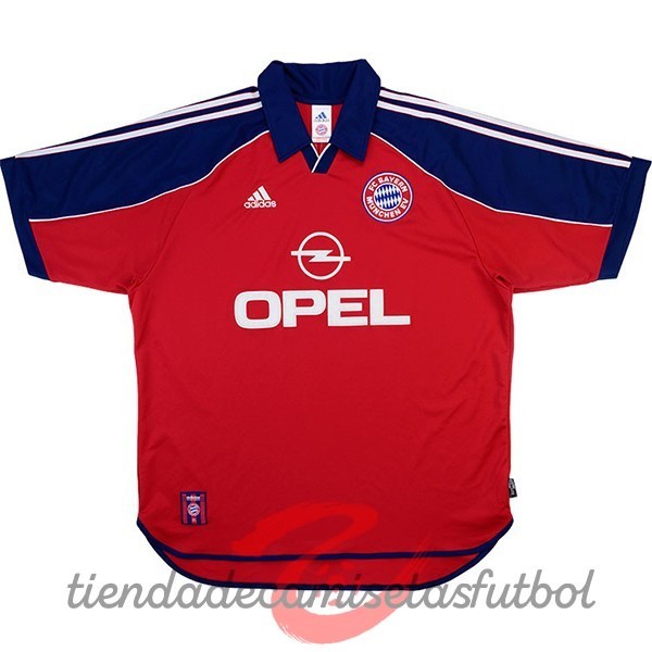 Casa Camiseta Bayern Múnich Retro 1999 2001 Rojo Camisetas Originales Baratas