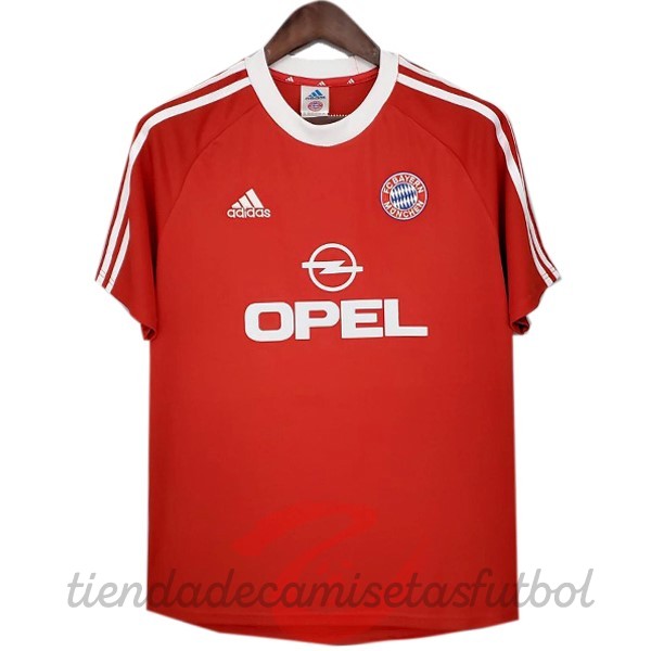 Casa Camiseta Bayern Múnich Retro 2001 2002 I Rojo Camisetas Originales Baratas