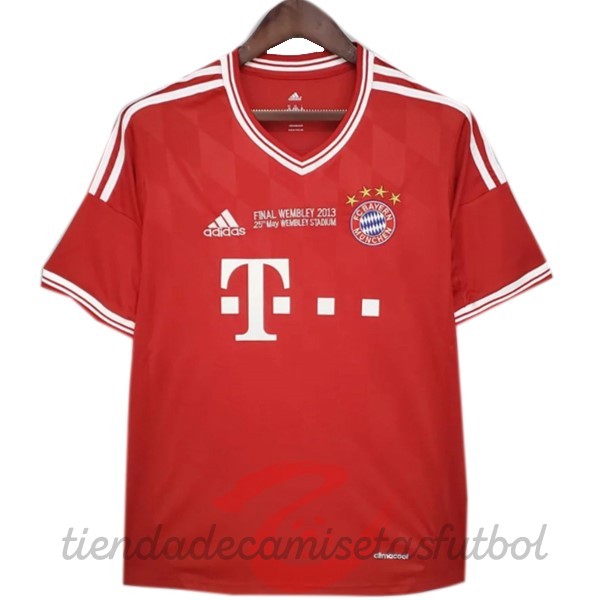 Casa Camiseta Bayern Múnich Retro 2013 2014 I Rojo Camisetas Originales Baratas