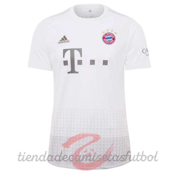 Segunda Camiseta Bayern Múnich Retro 2019 2020 Blanco Camisetas Originales Baratas