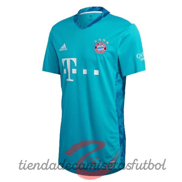 Camiseta Portero Bayern Múnich 2020 2021 Azul Camisetas Originales Baratas