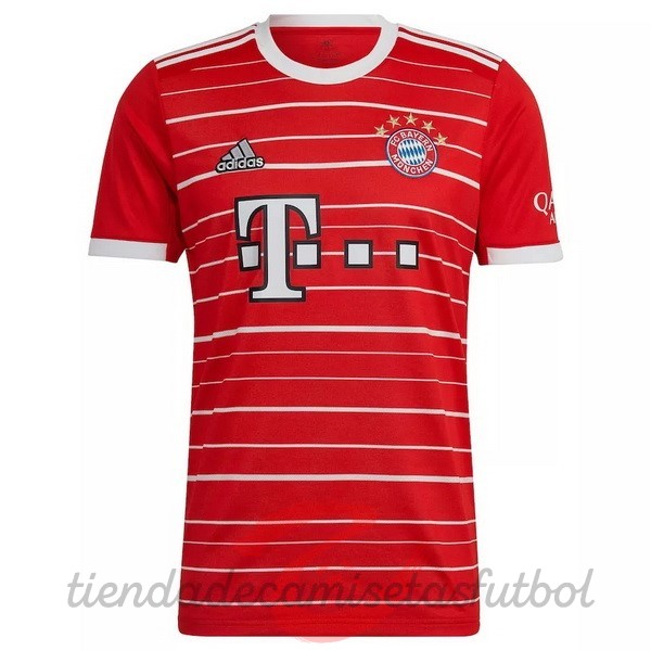 Casa Camiseta Bayern Múnich 2022 2023 Rojo Camisetas Originales Baratas