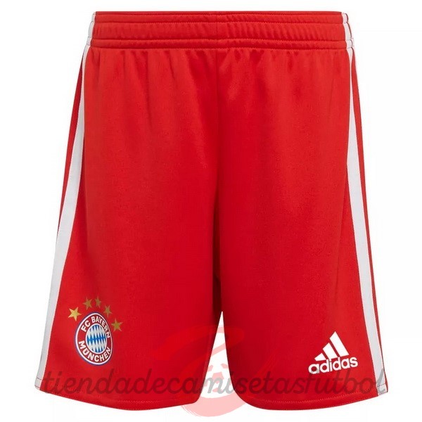 Casa Pantalones Bayern Múnich 2022 2023 Rojo Camisetas Originales Baratas