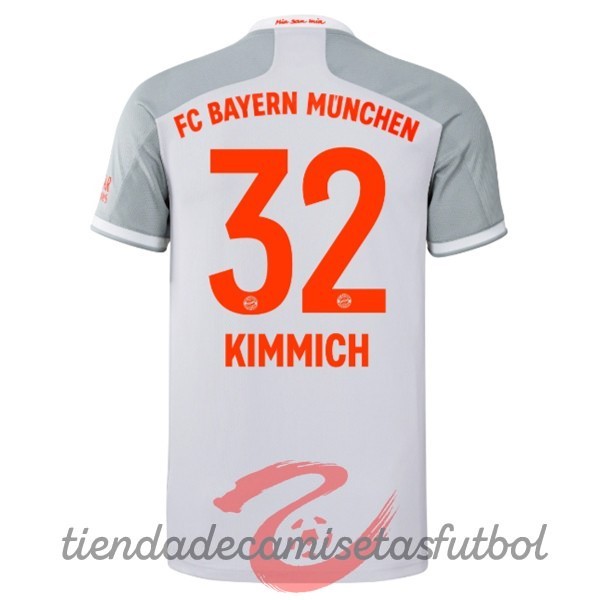 NO.32 Kimmich Segunda Camiseta Bayern Múnich 2020 2021 Blanco Camisetas Originales Baratas