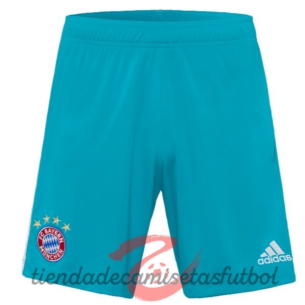 Pantalones Portero Bayern Múnich 2020 2021 Azul Camisetas Originales Baratas