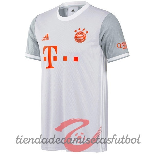 Segunda Camiseta Bayern Múnich 2020 2021 Blanco Camisetas Originales Baratas