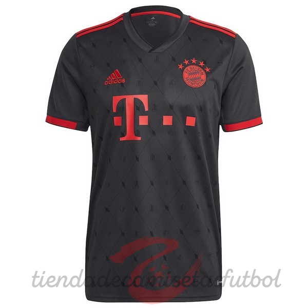 Tailandia Tercera Camiseta Bayern Múnich 2022 2023 Negro Camisetas Originales Baratas