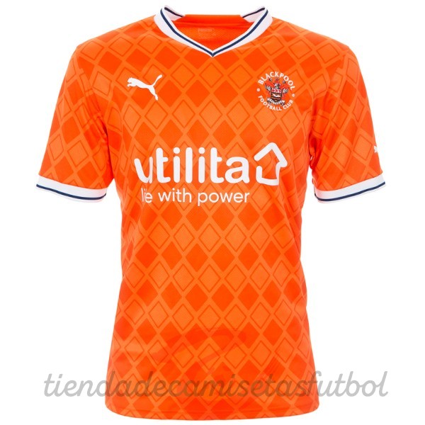Tailandia Casa Camiseta Blackpool 2022 2023 Naranja Camisetas Originales Baratas