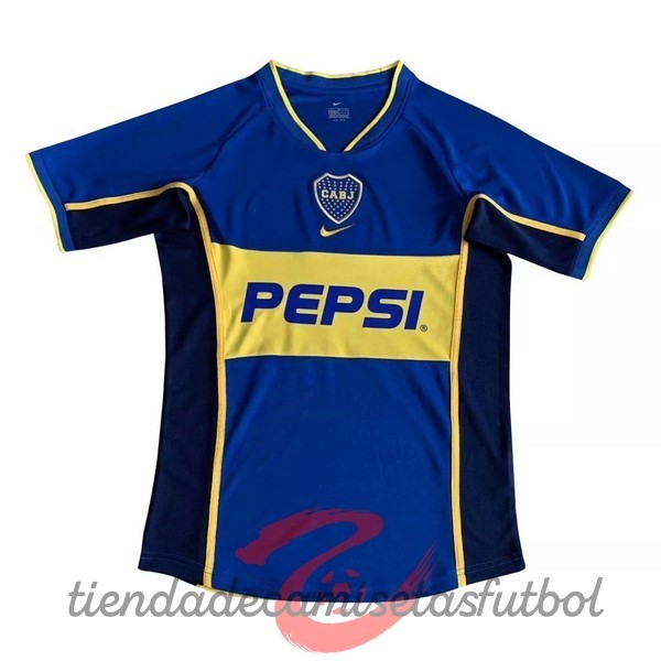 Casa Camiseta Boca Juniors Retro 2002 Azul Camisetas Originales Baratas