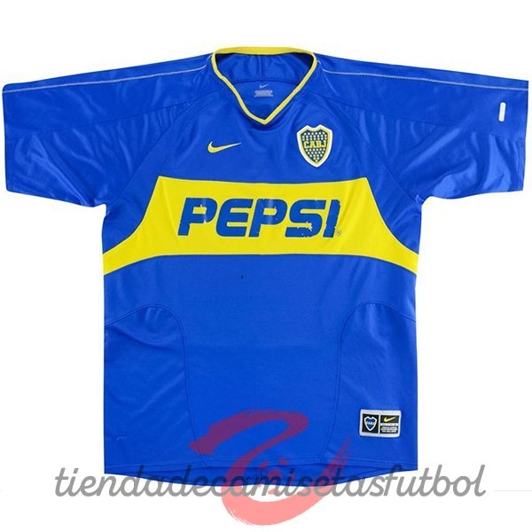 Casa Camiseta Boca Juniors Retro 2003 2004 Azul Camisetas Originales Baratas