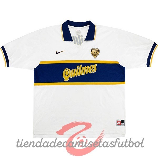 Segunda Camiseta Boca Juniors Retro 1997 1998 Blanco Camisetas Originales Baratas