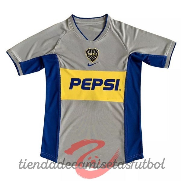 Segunda Camiseta Boca Juniors Retro 2002 Gris Camisetas Originales Baratas