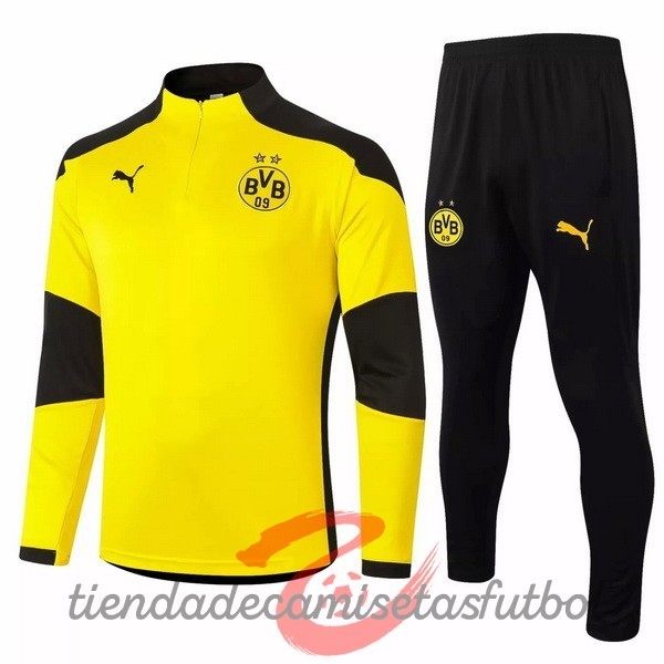 Chandal Borussia Dortmund 2020 2021 Negro Amarillo Camisetas Originales Baratas