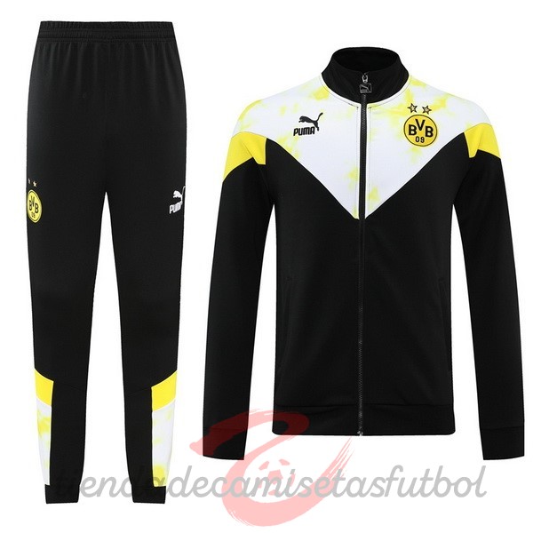 Chandal Borussia Dortmund 2022 2023 Negro Amarillo Blanco Camisetas Originales Baratas