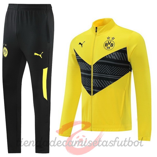 Chandal Borussia Dortmund 2022 2023 Negro Amarillo Camisetas Originales Baratas