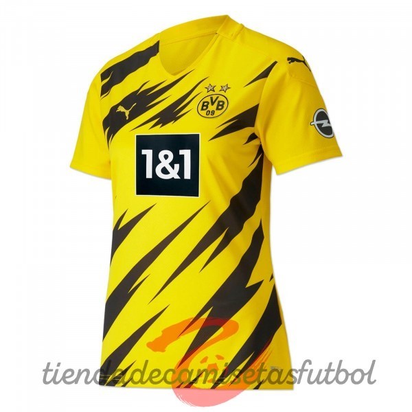 Casa Camiseta Mujer Borussia Dortmund 2020 2021 Amarillo Camisetas Originales Baratas
