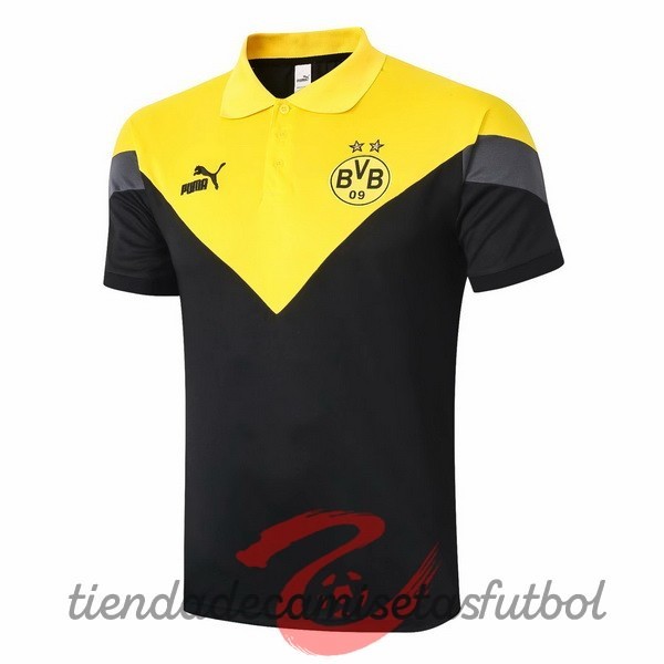 Polo Borussia Dortmund 2020 2021 Amarillo Negro Camisetas Originales Baratas