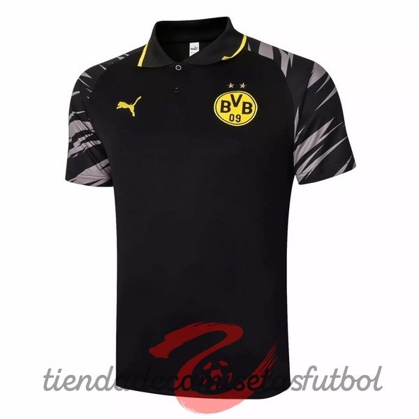 Polo Borussia Dortmund 2020 2021 Negro Camisetas Originales Baratas