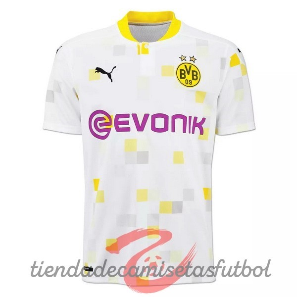 Tailandia Tercera Camiseta Borussia Dortmund 2020 2021 Blanco Camisetas Originales Baratas