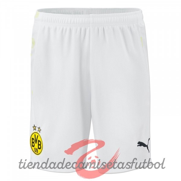 Tercera Pantalones Borussia Dortmund 2020 2021 Blanco Camisetas Originales Baratas