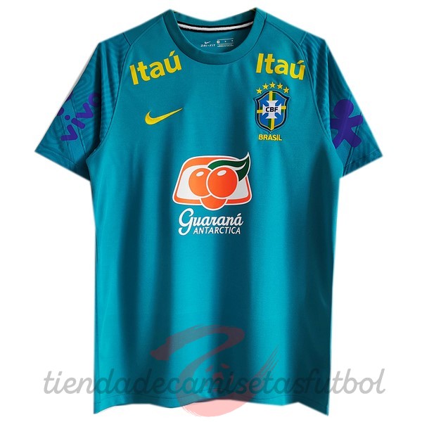 Entrenamiento Brasil 2021 Azul Camisetas Originales Baratas