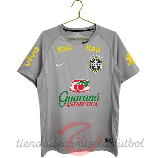 Entrenamiento Brasil 2022 Gris Camisetas Originales Baratas