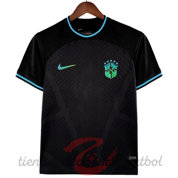 Entrenamiento Brasil 2022 Negro Camisetas Originales Baratas